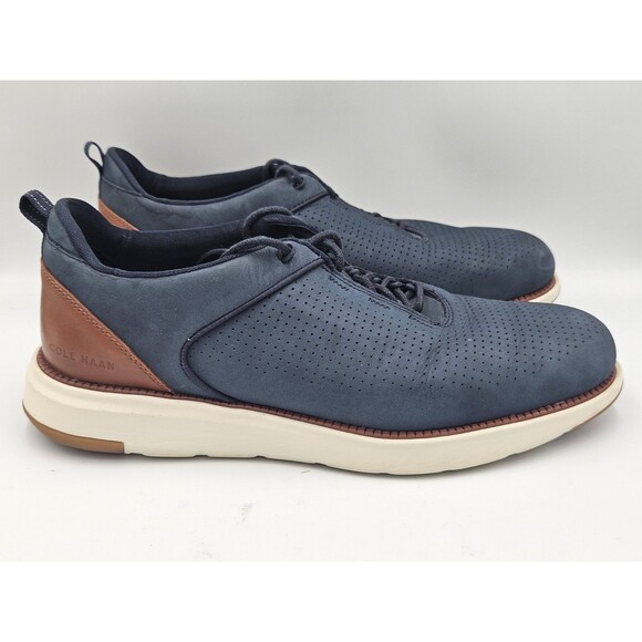 Cole Haan Grand Atlantic Shoe Mens 11 Blue Nubuck Lace Up Low Top Casual Sneaker main image 4